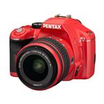 【レッド】 PENTAX（ペンタックス） デジタル一眼レフカメラ K-x ダブルズームキット レッド